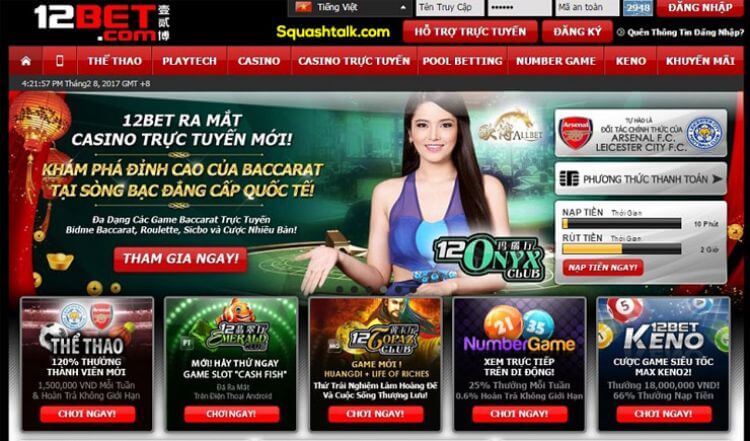 chương trình khuyến mại tại 12bet