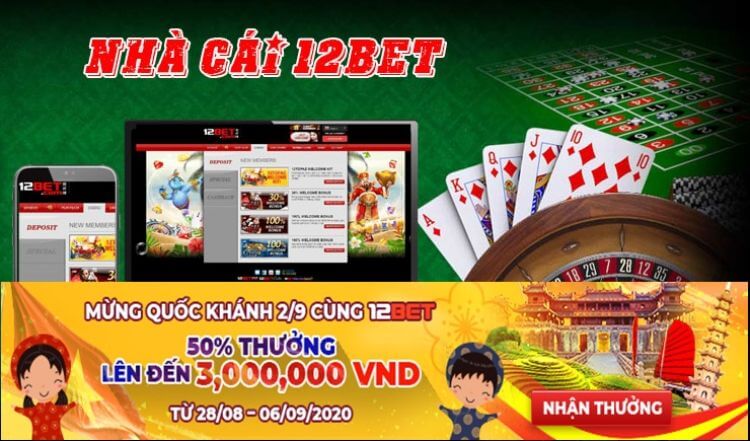 nhà cái 12bet khuyến mại