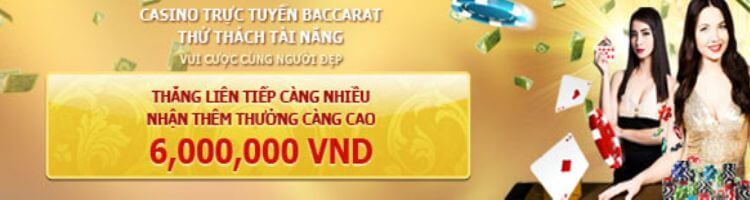 thưởng cược baccarat 12bet